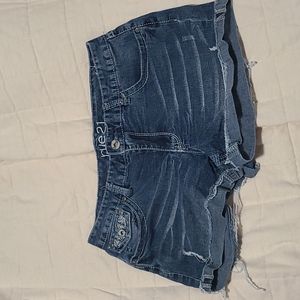 Womens jean shorts, rue21 brand, size 13/14